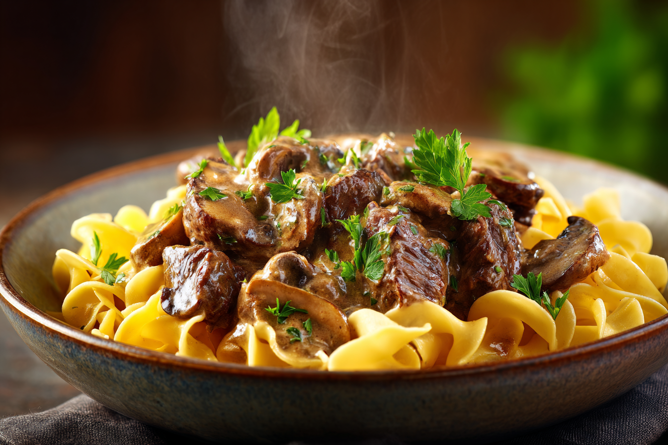 Beef Stroganoff