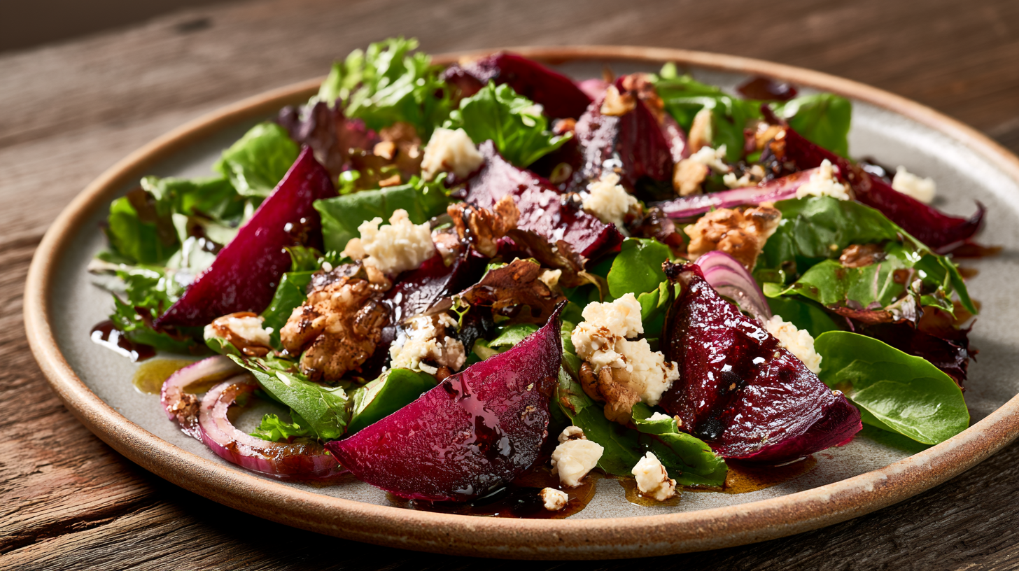 Beetroot and Feta Salad with Walnuts