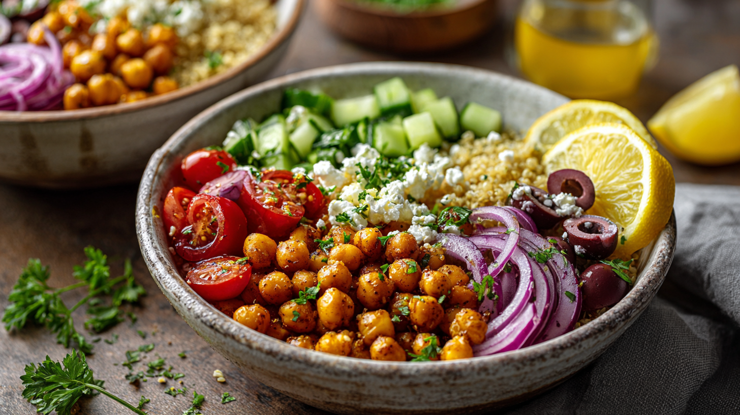 Mediterranean Chickpea and Quinoa Bowl