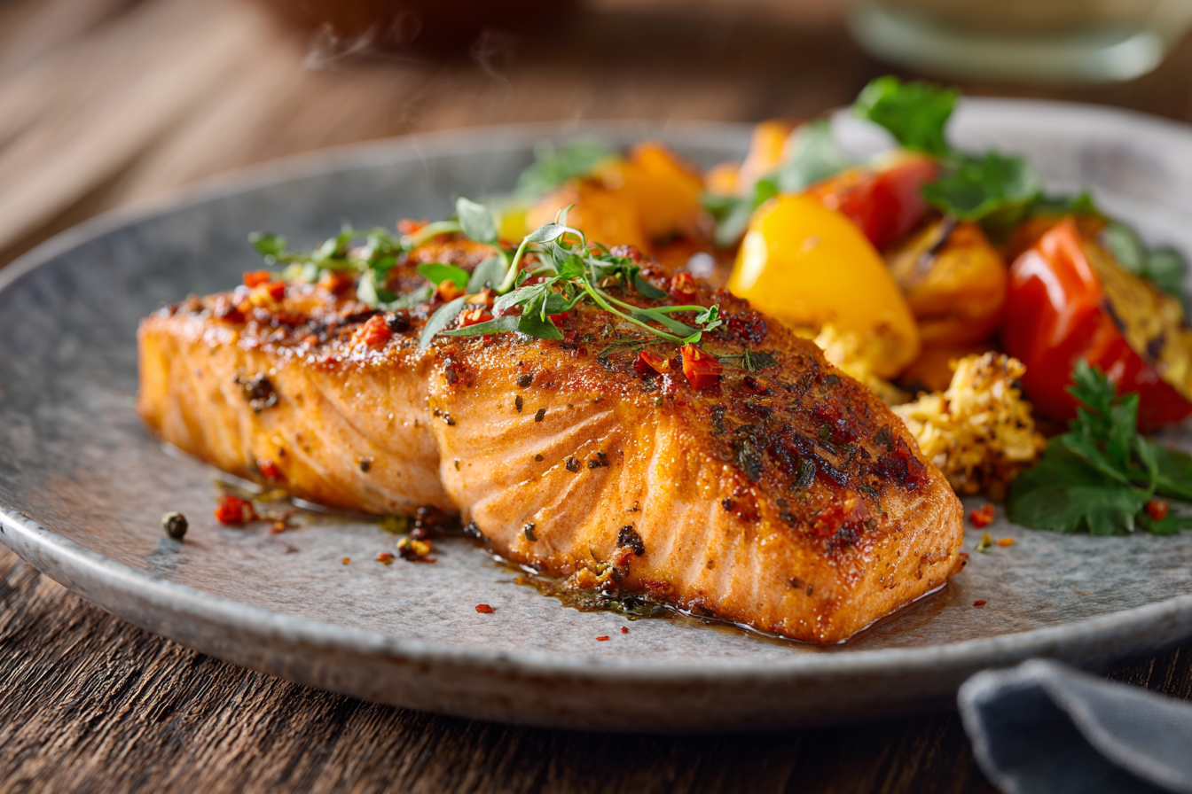 Chill Salmon Pan-Fried Paprika