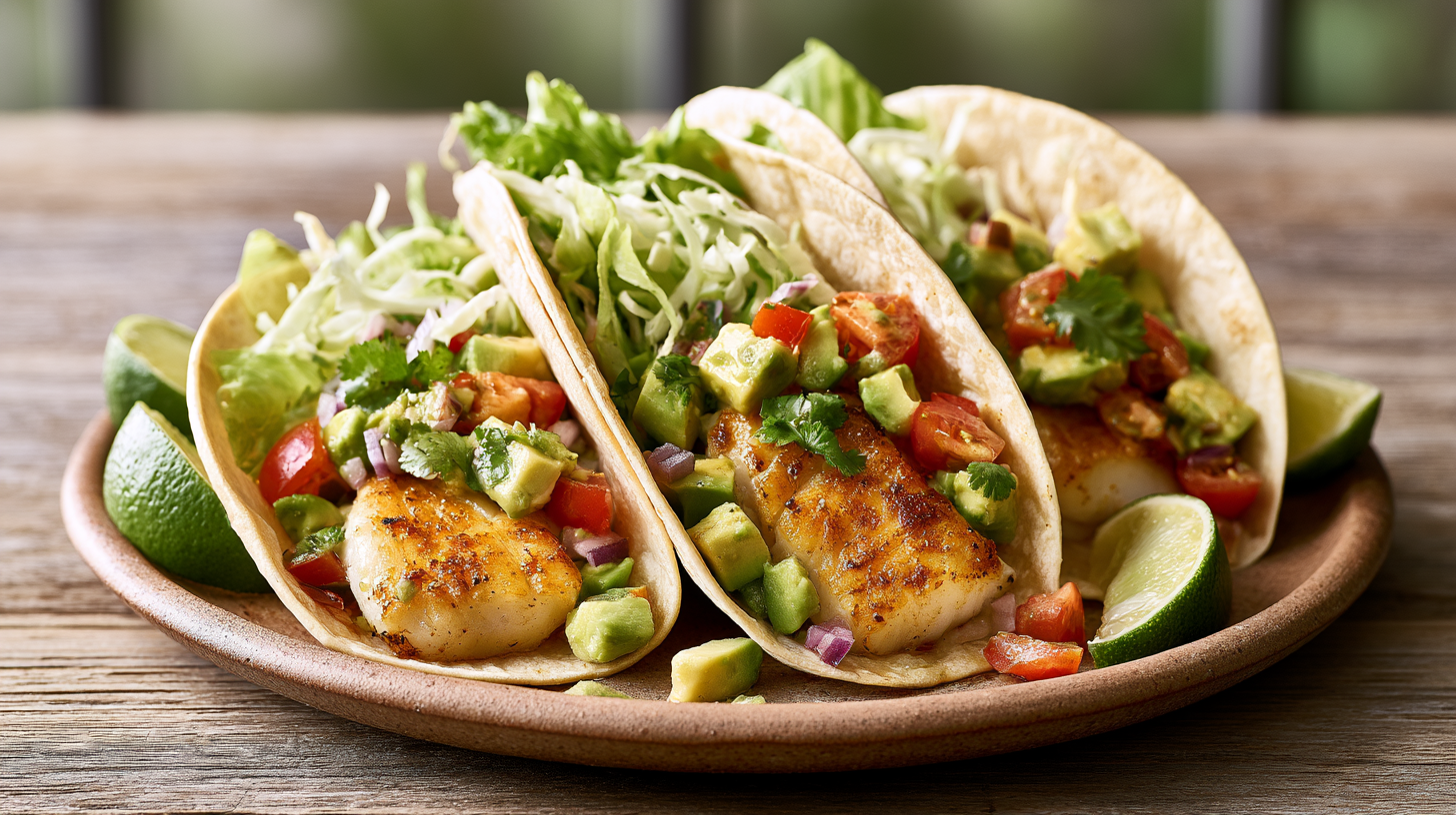Classic Fish Tacos with Avocado Salsa