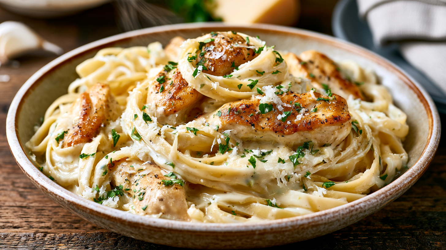 Creamy Garlic Chicken Pasta