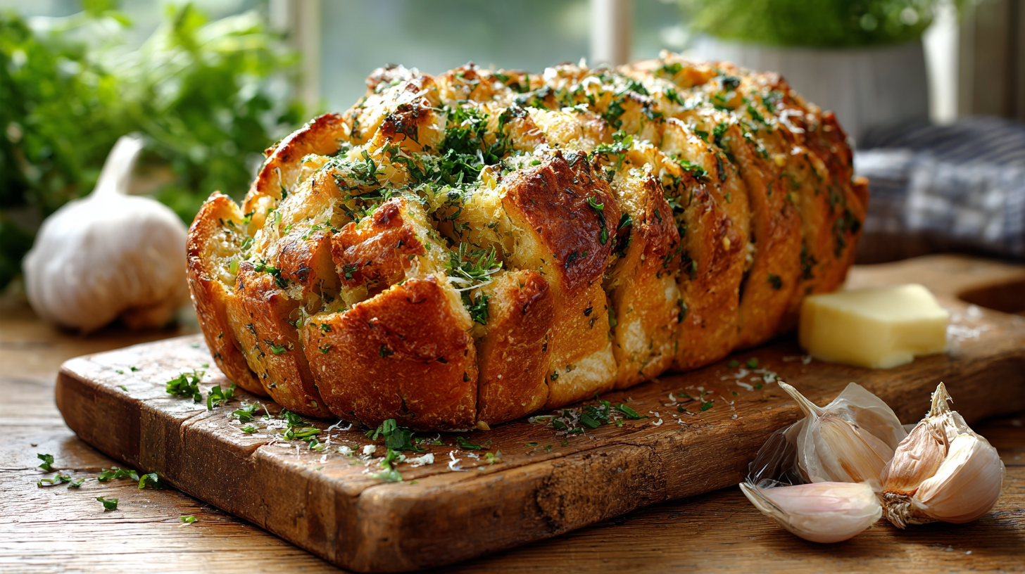 Garlic Herb Pull-Apart Bread