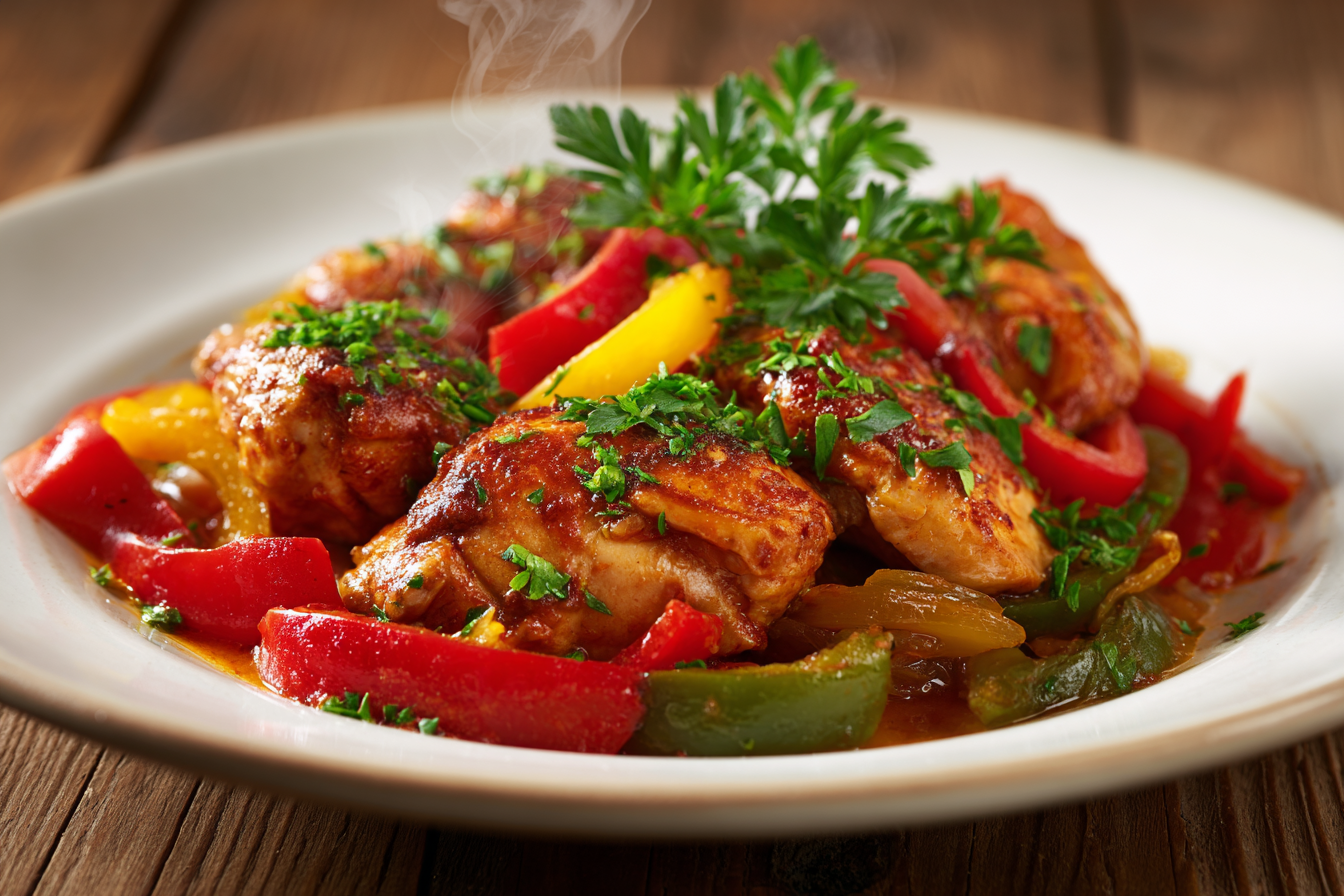 Hungarian Chicken with Peppers