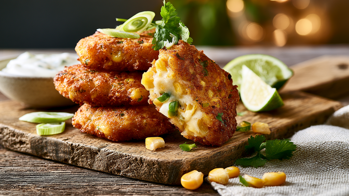 Jalapeño Cheddar Corn Fritters