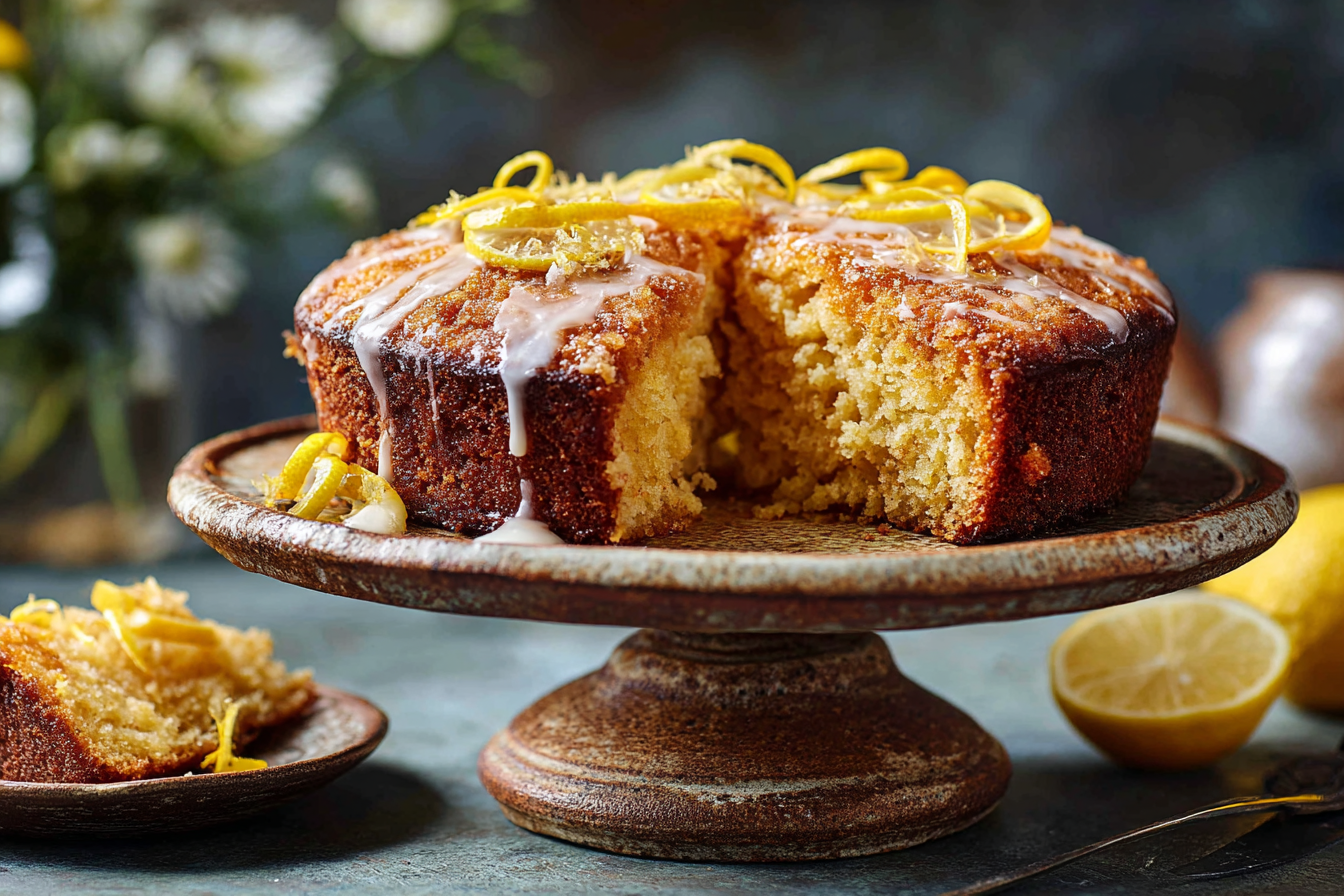 Lemon Cake with Crunchy Top