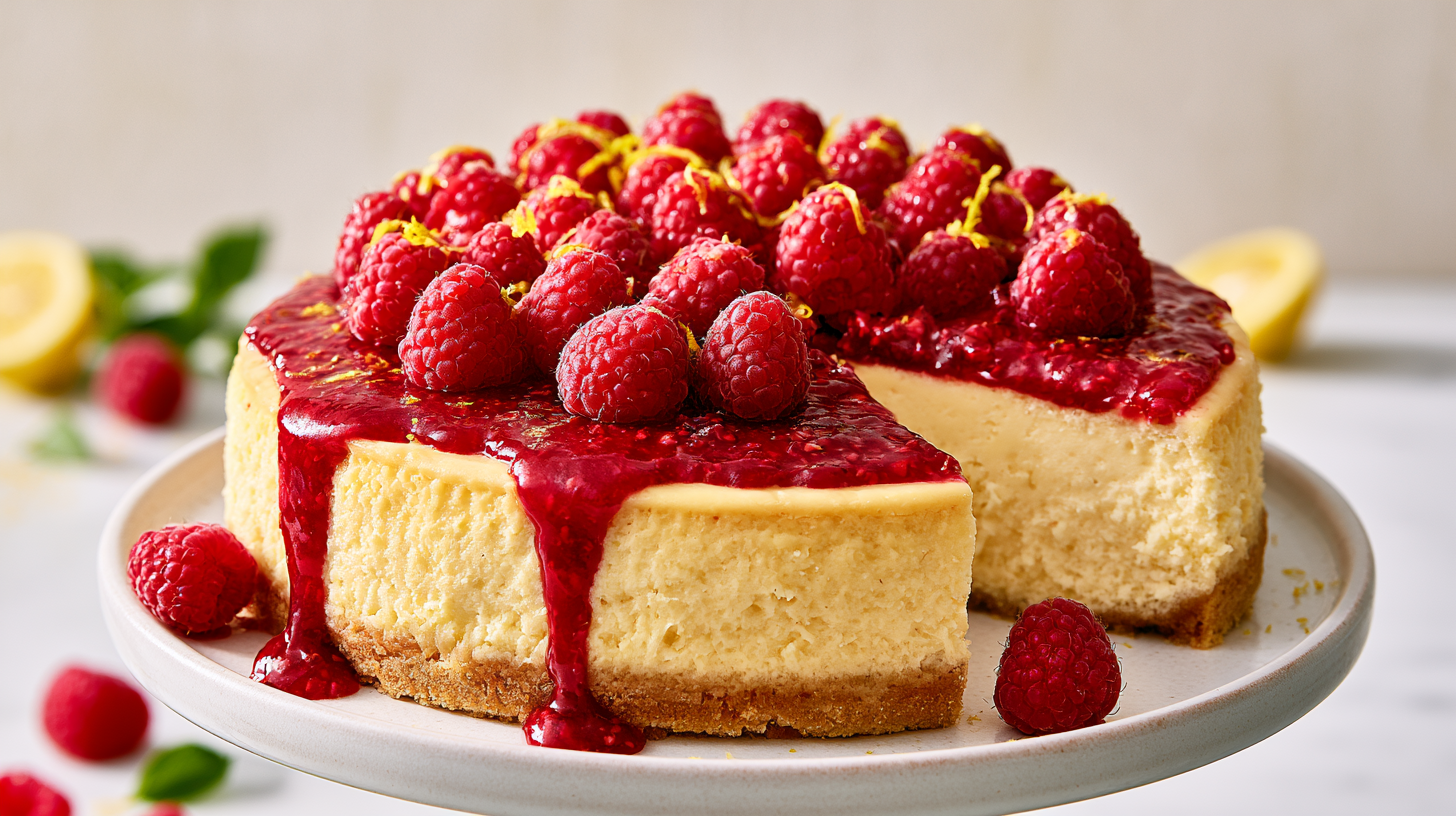 Lemon Raspberry Cheesecake Delight