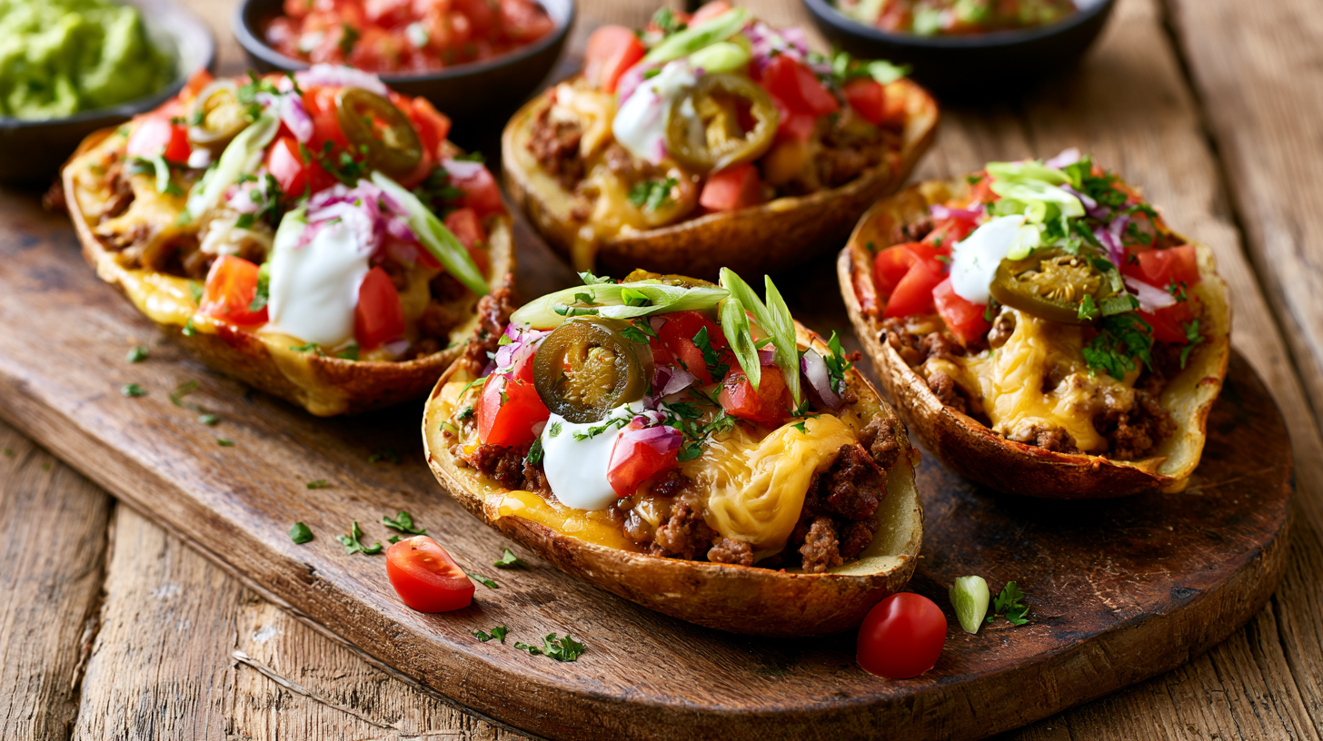 Loaded Nacho Potato Skins