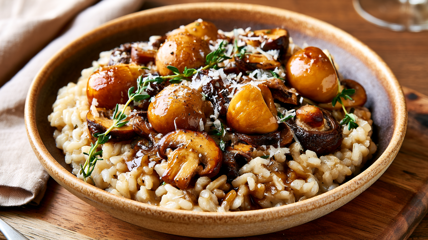 Mushroom and Thyme Risotto
