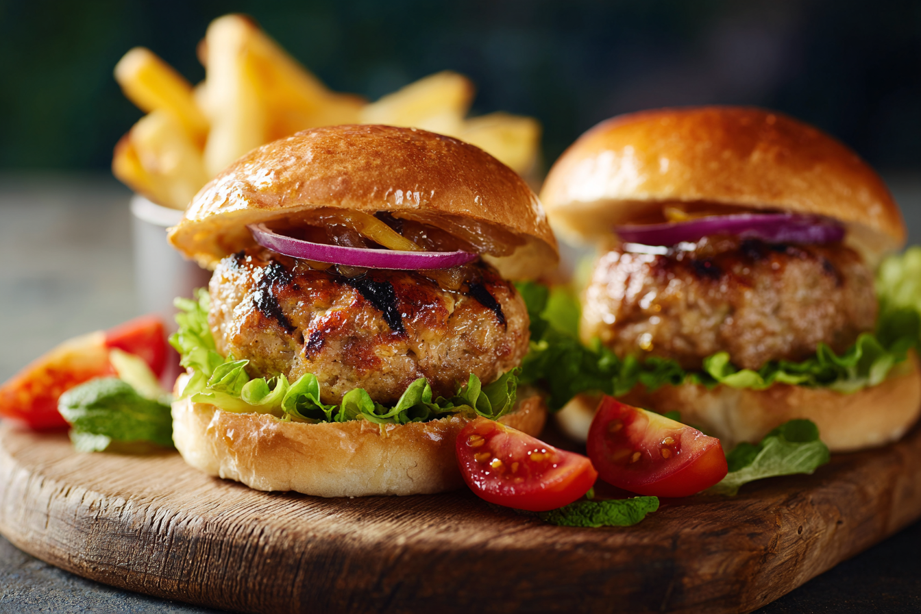 Pork and Apricot Burgers