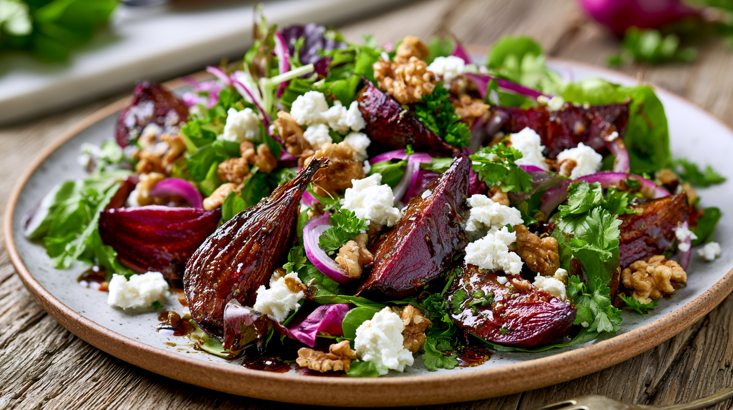 Roasted Beetroot & Goat's Cheese Salad