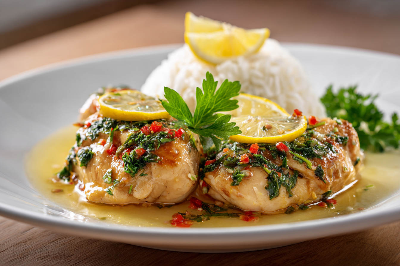 Steamed Lemon Chicken