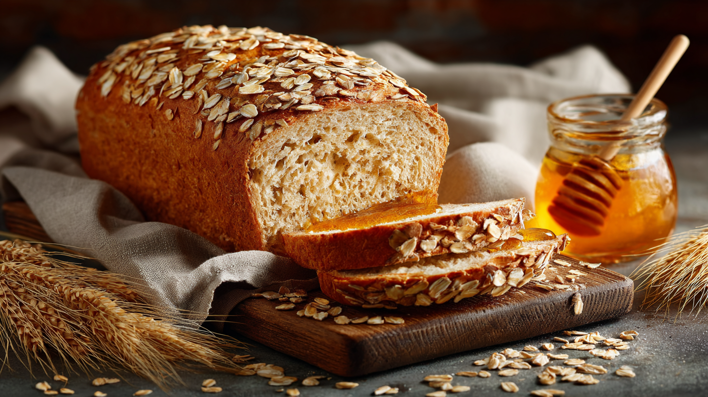 Soft & Fluffy Honey Oat Bread