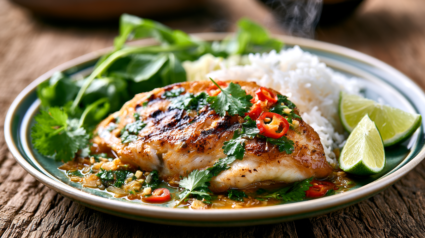 Thai-Style Lime and Chili Grilled Snapper