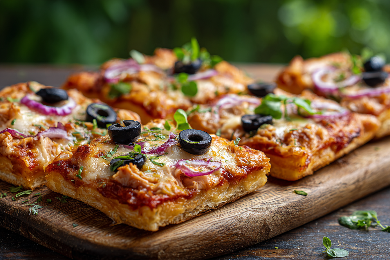 Tuna Pizza Squares
