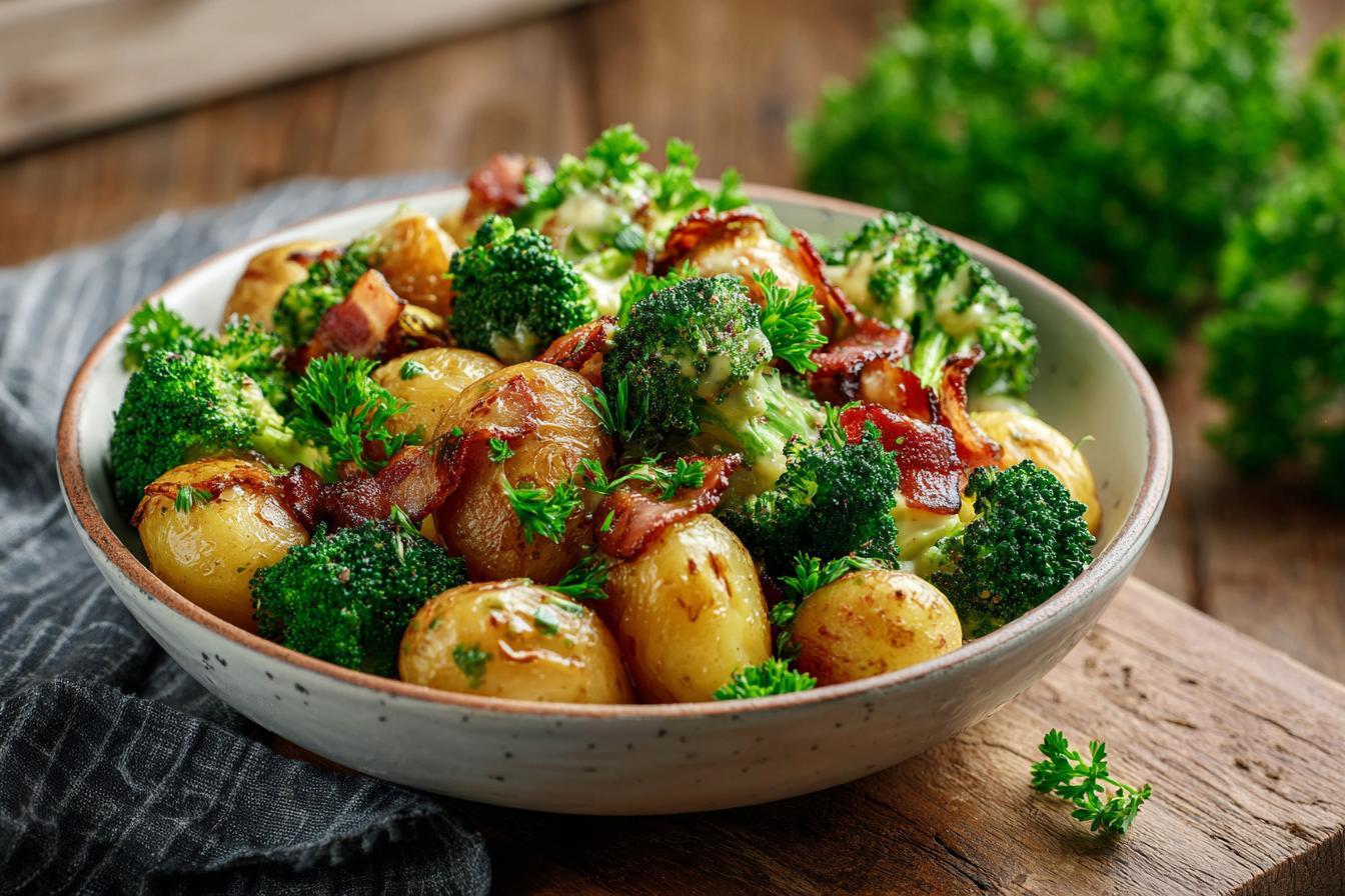 Warm Potato and Broccoli Salad