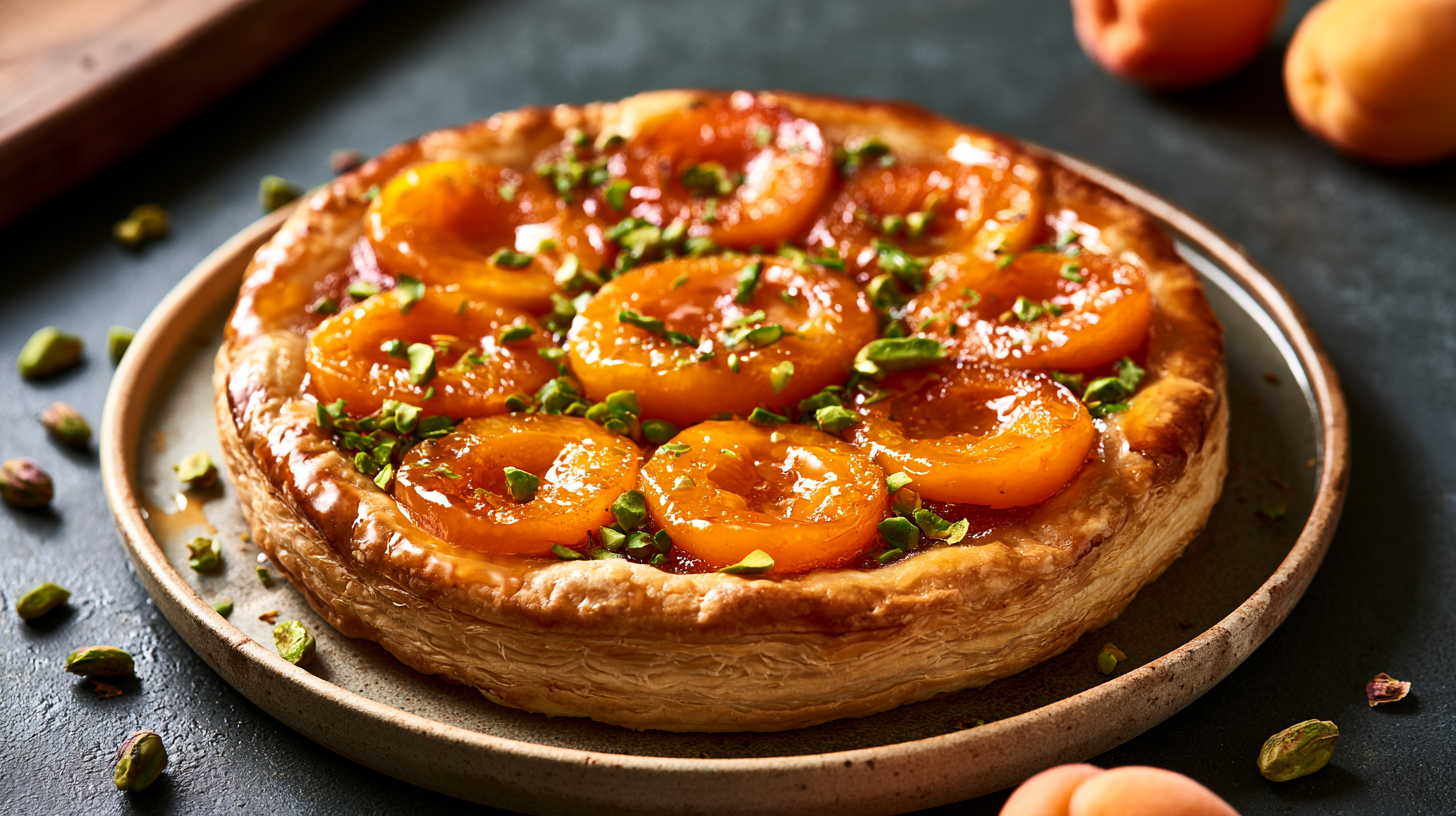 Apricot & Pistachio Tart