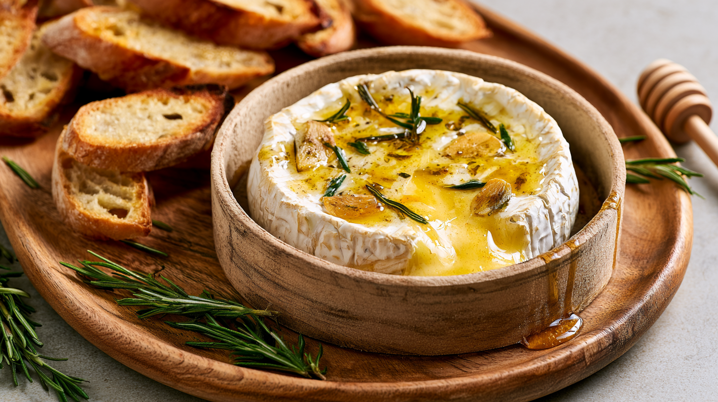 Baked Camembert with Rosemary and Honey
