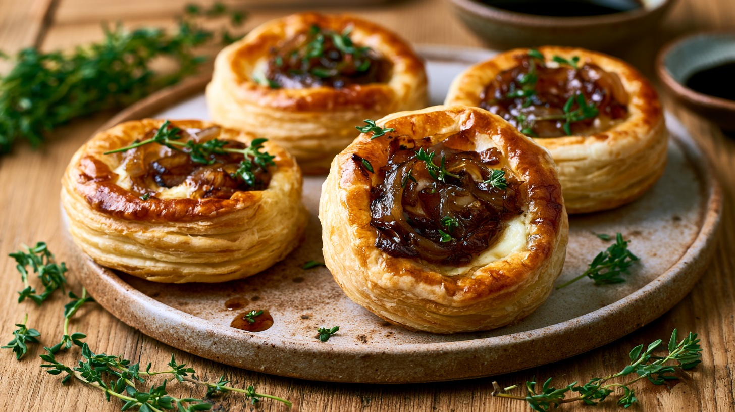 Caramelised Onion and Goat's Cheese Tartlets