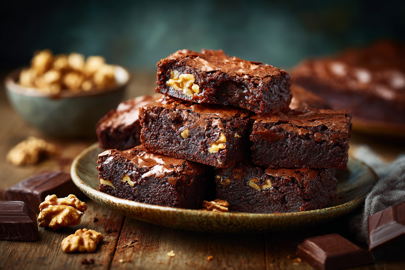 Chocolate and Walnut Brownies