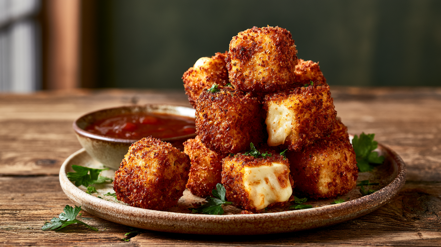 Crispy Halloumi Bites with Sweet Chilli Dip