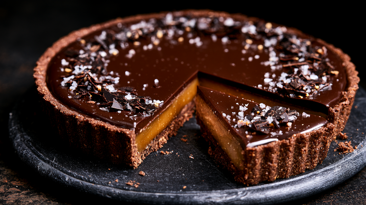 Salted Caramel Chocolate Tart